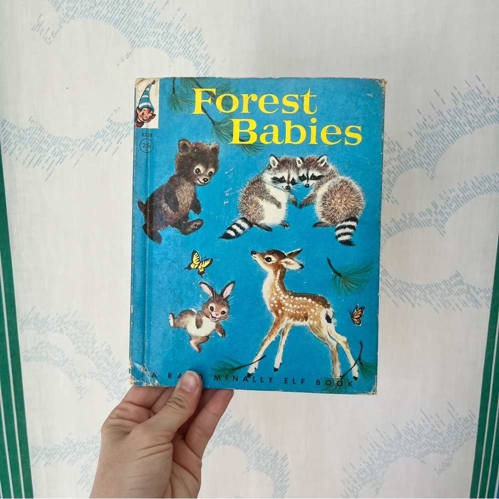 VINTAGE forest babies book